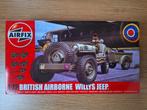 1:72 1/72 Airfix British Airborne Willys Jeep, Overige merken, 1:50 of kleiner, Auto, Ophalen of Verzenden