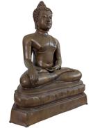 Antiek vuurverguld bronzen Boeddhabeeld – 49 cm – Thailand c, Ophalen of Verzenden, Gebruikt