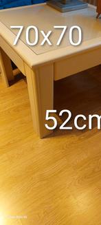 3 stuks salontafetjes mdf gelakt met glasplaat, Huis en Inrichting, Tafels | Salontafels, Ophalen, 50 tot 100 cm, Rond, 50 tot 100 cm