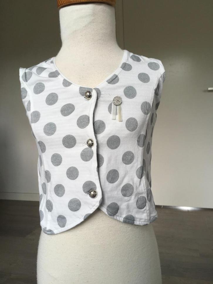 LITTLE BAMPIDANO bolero vestje wit nieuw maat 134 ZQ, Kinderen en Baby's, Kinderkleding | Maat 134, Nieuw, Meisje, Trui of Vest