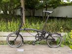 Brompton P-line 4 versnellingen - titanium dus !, Fietsen en Brommers, Ophalen, Brompton, 16 tot 18 inch, Versnellingen