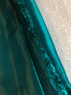 Lapje glanzende polyester - 150 H - L vormige - groen, 120 cm of meer, Ophalen of Verzenden, Zo goed als nieuw, Polyester