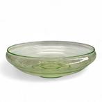 A.D. Copier (1901-1991) Anna groen glazen drijfschaal, Antiek en Kunst, Antiek | Glas en Kristal, Ophalen of Verzenden