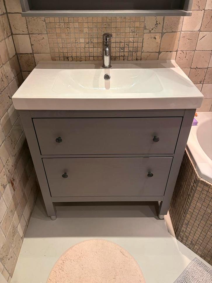 IKEA Hemnes badkamer meubel combi, Huis en Inrichting, Badkamer | Badkamermeubels, Gebruikt, Wastafelkast, Minder dan 100 cm, 50 tot 100 cm