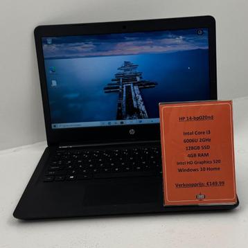 HP 14-bp020nd Laptop | Intel Core i3 6006U 2GHz 128GB SSD 4G beschikbaar voor biedingen