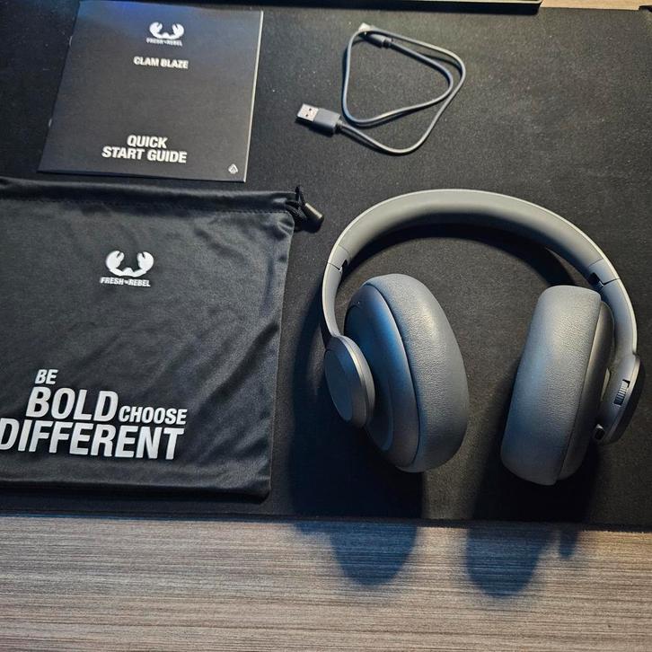 Fresh 'n Rebel Clam Blaze Koptelefoon - Grijs, Audio, Tv en Foto, Koptelefoons, Zo goed als nieuw, Over oor (circumaural), Overige merken