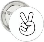 Button Peace met speld of kleding magneet, Struikheide 64,3069lj, Nieuw, Ophalen of Verzenden, Button