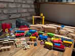 Houten Treinbaan & Blokken Set - Uitgebreid!, Ophalen of Verzenden, Zo goed als nieuw, Jongen of Meisje