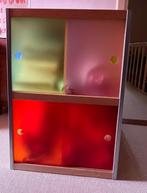 Kewlox kast met schuifdeurtjes, frisse, vrolijke kleuren, Minder dan 90 cm, Gebruikt, 50 tot 70 cm, Ophalen of Verzenden