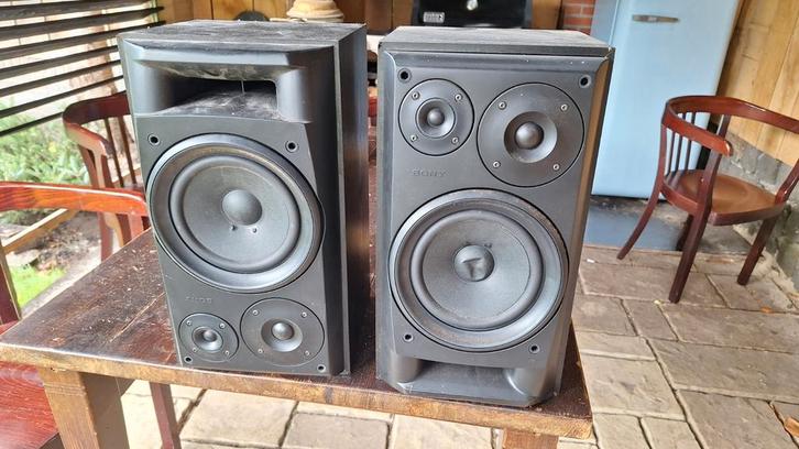 SONY SS-EX 75 100 WAT, Audio, Tv en Foto, Luidsprekers, Gebruikt, Front, Rear of Stereo speakers, Sony, Ophalen of Verzenden