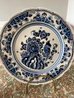 Delfts Blauw wand Bord met Vogel, Ophalen of Verzenden