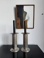 Eichholtz kandelaar kandelaren zilverkleur candleholder, Ophalen of Verzenden, Zo goed als nieuw, Overige materialen, Minder dan 25 cm