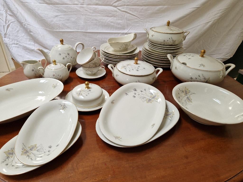 Servies Bavaria borden (dek-)schalen soepterrine theepot, Antiek en Kunst, Antiek | Servies compleet, Ophalen