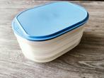 🥓 Tupperware vleeswarendoos 🥓, Huis en Inrichting, Keuken | Tupperware, Blauw, Gebruikt, Ophalen of Verzenden, Bak of Kom