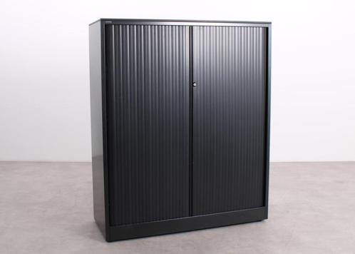 Ahrend | Roldeurkast | Zwart | 120 cm, Huis en Inrichting, Kasten | Roldeurkasten en Archiefkasten, Zo goed als nieuw, 100 tot 150 cm