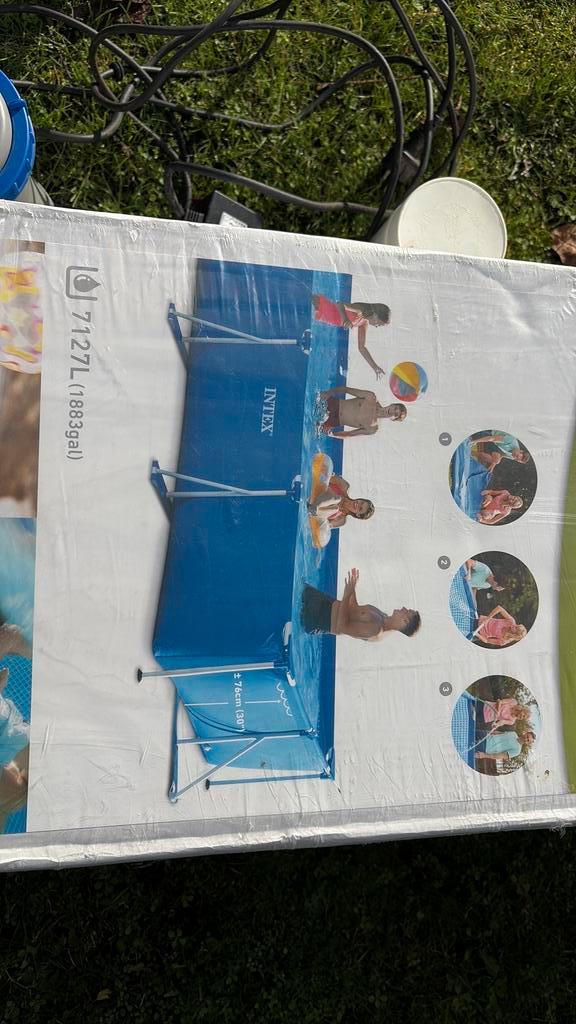 Intex zwembad. 4,50x2,20x0.84, Tuin en Terras, Zwembaden, Gebruikt, Opzetzwembad, 80 tot 120 cm, 400 cm of meer, 200 tot 300 cm