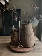 Metalen dienblad sober Hoffz, Ophalen of Verzenden, Zo goed als nieuw, Rond, Hout