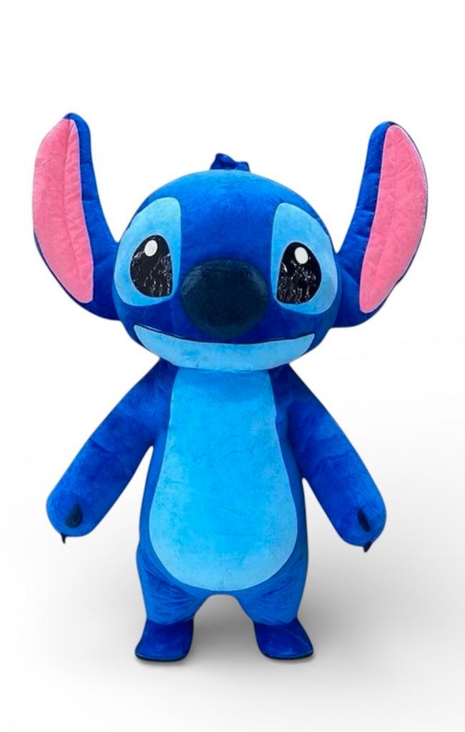 STITCH KOSTUUM opblaasbaar te huur – mascotte / kinderfeest, Hobby en Vrije tijd, Feestartikelen | Verhuur, Nieuw, Ophalen