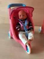 Mini Baby Born in buggy, Kinderen en Baby's, Speelgoed | Poppen, Ophalen of Verzenden, Gebruikt, Babypop