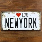Nieuw Metalen Wandbord * I Love New York 15x30cm, Ophalen of Verzenden, Nieuw