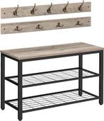 Hall Tree with Bench-CoatRack Shoe Bench Set-27x11.8x18cm, Huis en Inrichting, Ophalen of Verzenden, Nieuw