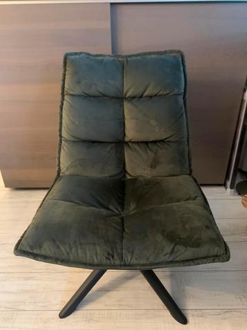 Fauteuil Clayton, velvet groen, Leen Bakker beschikbaar voor biedingen