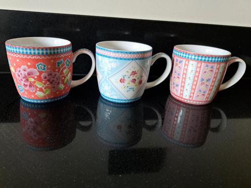 3 PIP Studio Royal Raja Bekers - Pickwick Design, Huis en Inrichting, Keuken | Servies, Gebruikt, Kop(pen) en/of Schotel(s), Overige stijlen