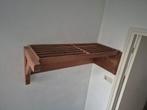 Houten Wandkapstok met Hoedenplank, Wandkapstok, Gebruikt, Ophalen of Verzenden, Minder dan 100 cm