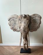 Handgesneden houten olifant, leuk voor Sinterklaas of kerst, Ophalen of Verzenden, Zo goed als nieuw