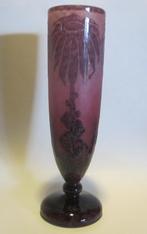 Le Verre Francais cameo glas vaas, Schneider dahlia 31,5 H, Antiek en Kunst, Antiek | Glas en Kristal, Verzenden