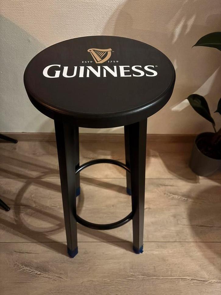 NIEUW! Barkrukken Guinness, Huis en Inrichting, Barkrukken, Nieuw, 60 tot 90 cm, Hout, Metaal, 5 krukken of meer, Met voetsteun