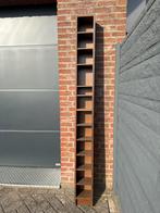 Hoge smalle houten kast met planken, Ophalen, Met plank(en), Minder dan 50 cm, Gebruikt