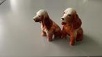 2 poseleinen beeldjes (8 / 7 centimeter) Cocker Spaniel, Verzamelen, Beelden en Beeldjes, Ophalen of Verzenden, Zo goed als nieuw