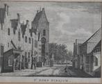 't dorp Pingjum Friesland gravure oud antieke prent, Antiek en Kunst, Kunst | Etsen en Gravures, Ophalen of Verzenden