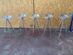 Barkrukken Modern aluminium 5 Stuks, Ophalen, 60 tot 90 cm, Met voetsteun, Metaal