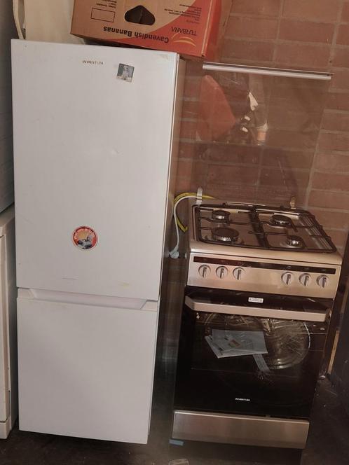 Inventum Koelkast met Vriesvak & Gasfornuis, Witgoed en Apparatuur, Koelkasten en IJskasten, Gebruikt, Met vriesvak, 100 tot 150 liter