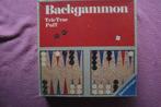 BACKGAMMON TRIC TRAC PUFF VAN RAVENSBURGER 2sp. 2.95euro, Hobby en Vrije tijd, Een of twee spelers, Gebruikt, Ophalen of Verzenden