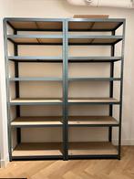 2 Avasco Stellingkasten Grijs (222x90x45), Huis en Inrichting, Kasten | Stellingkasten, Ophalen, Gebruikt