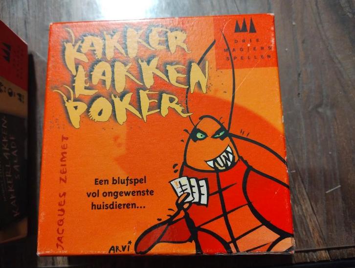 drie magiërs spellen kakkerlakken poker, Hobby en Vrije tijd, Gezelschapsspellen | Kaartspellen, Gebruikt, Vijf spelers of meer