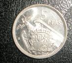 Munt: 5 peseta Spanje 1957 [2572]  [PoMuNi], Postzegels en Munten, Ophalen of Verzenden, Overige landen, Losse munt