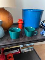 Arabia Finland Kilta Teema Donkergroen Roomkan en Suikerpot, Ophalen of Verzenden