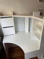 Ikea Micke Hoekbureau - Wit, Huis en Inrichting, Bureaus, Ophalen, Gebruikt, Bureau