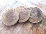 3 grote penningen brons koningshuis 35 mm prachtig, Verzamelen, Koninklijk Huis en Royalty, Verzenden, Zo goed als nieuw, Nederland