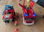 Bluswagen en brandweerauto Playmobiel, Ophalen of Verzenden, Gebruikt