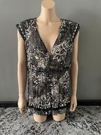 ZGAN Top, wit/zwart, maat 40/42, Maat 38/40 (M), Zwart, Ophalen of Verzenden, Zo goed als nieuw