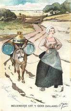 Het Gooi;  Melkmeisje uit 't Gooi, Verzenden, Voor 1920, Gelopen, Noord-Holland
