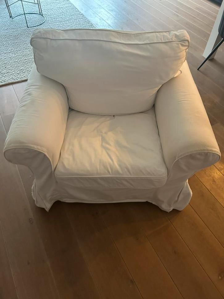 Ikea Ektorp stoel gratis af te halen dit weekend, Huis en Inrichting, Stoelen, Gebruikt, Eén, Wit, Ophalen
