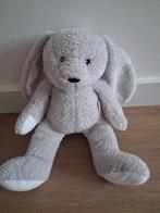 Knuffel konijn Blokker grijs wit zacht 32 cm L761, Kinderen en Baby's, Speelgoed | Knuffels en Pluche, Ophalen of Verzenden, Zo goed als nieuw