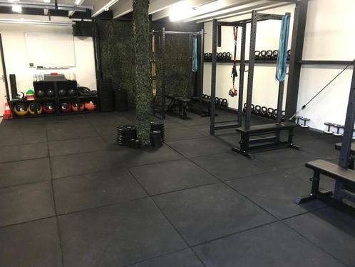 Rubber Sportvloer / Gym / Crossfit Tegels! €16,- per m2, Sport en Fitness, Fitnessmaterialen, Nieuw, Overige typen, Armen, Benen