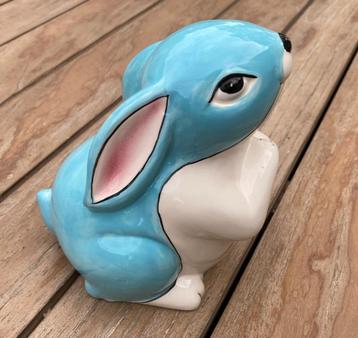 SPAARPOT KONIJN JONGEN GROOT 15 CM GEBOORTE CADEAU NIEUW beschikbaar voor biedingen
